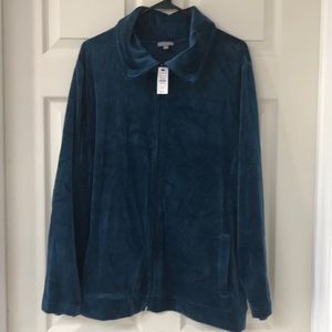 Talbots NWT Aqua zippered jacket